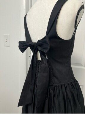 Scoop women's size L black maxi waist dress